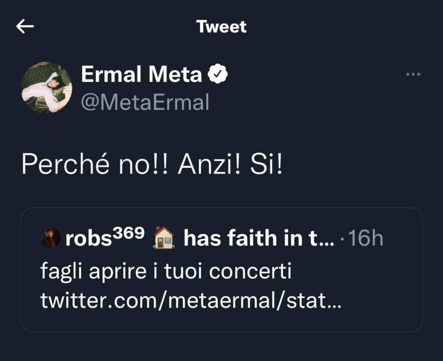 Ermal Meta vorrebbe un cantante di Amici 21 in apertura ai suoi live Alex