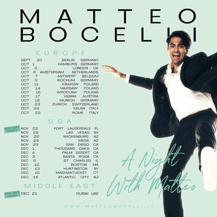 Chi è Matteo Bocelli: primo album senza il padre Andrea Bocelli