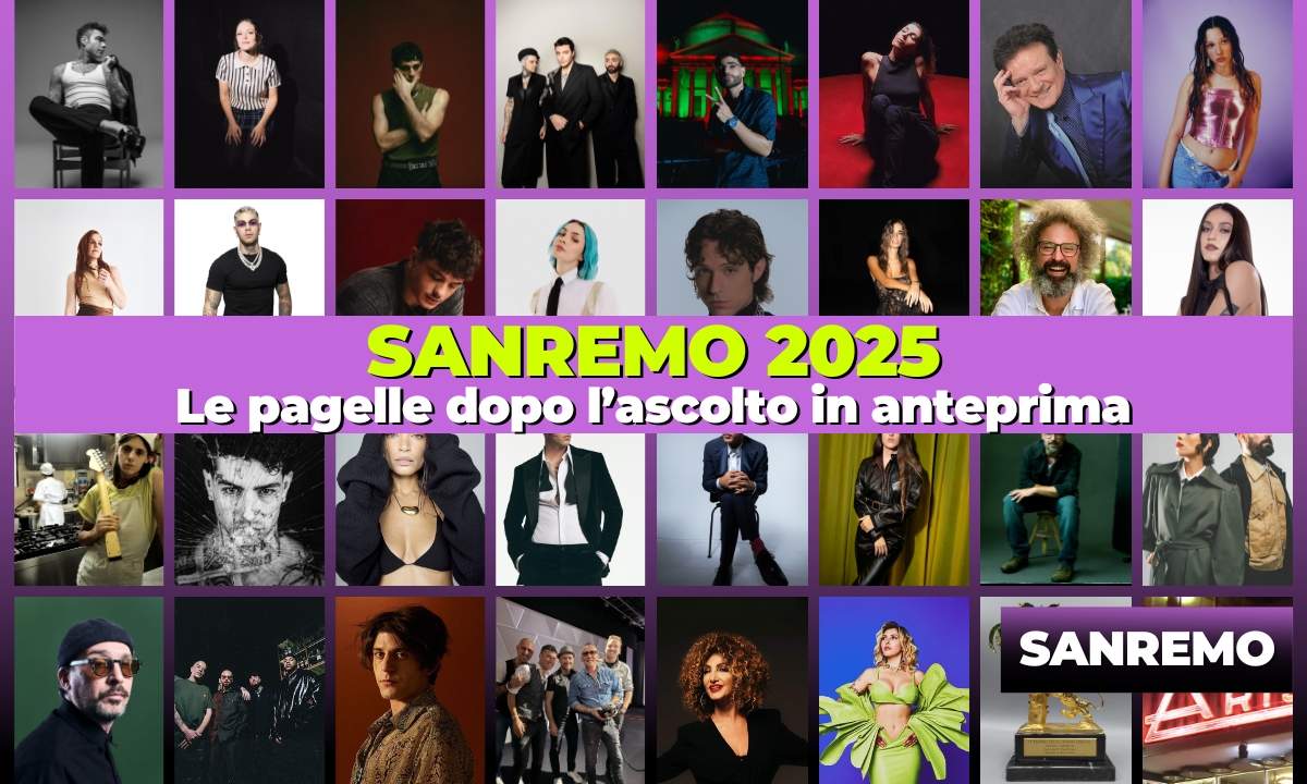 Pagelle delle canzoni di Sanremo 2025 dopo l’ascolto stampa