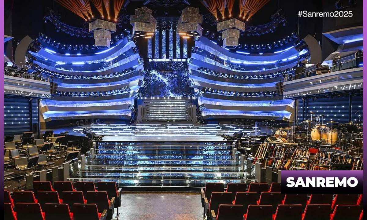 Un palco dinamico e tecnologico per Sanremo 2025: la scenografia cambierà per ogni canzone