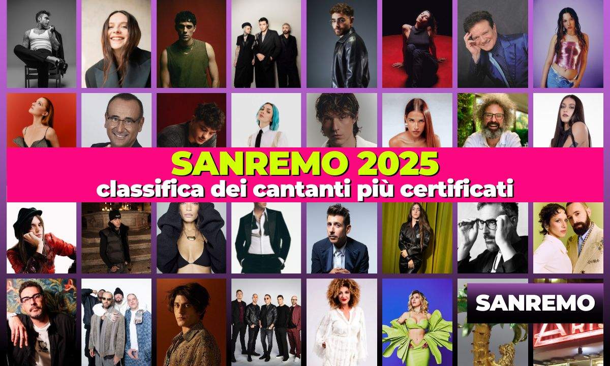 Festival di Sanremo 2025: quali cantanti in gara hanno venduto di più?